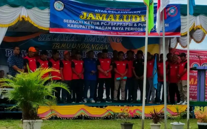 Wakili Pj Bupati, Staf Ahli Hadiri Pelantikan Pengurus SPSI Nagan Raya&nbsp;