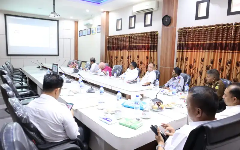 Pemkab Nagan Raya Ikuti Rakor Pengendalian Inflasi Secara Virtual dengan Mendagri
