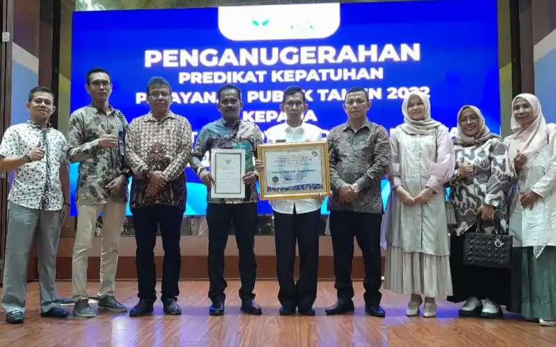 Pemkab Nagan Raya Peroleh Penghargaan Zona Hijau Tahun 2022 dari Ombudsman RI&nbsp;