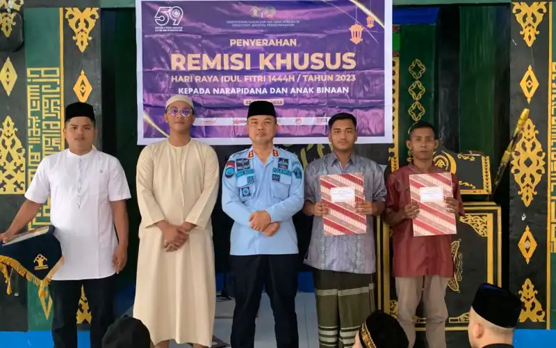182 Napi LP Kelas IIB Blangpidie Diberikan Remisi Khusus Idul Fitri