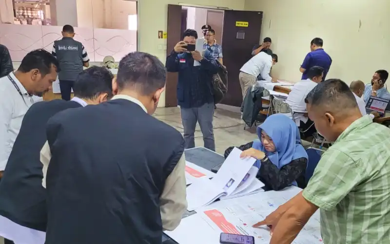 Panwaslih Nagan Raya Aceh Awasi Logistik Percetakan Surat Suara Pemilu 2024 di Bekasi