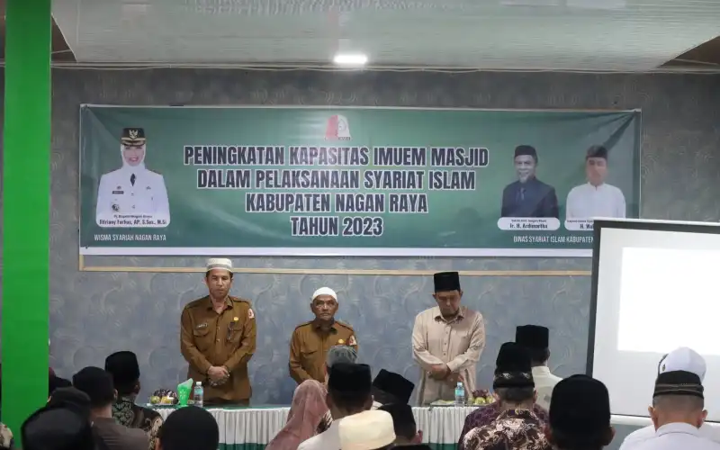 Dinas Syariat Islam Latih dan Tingkatkan Kapasitas Imam Masjid di Nagan Raya