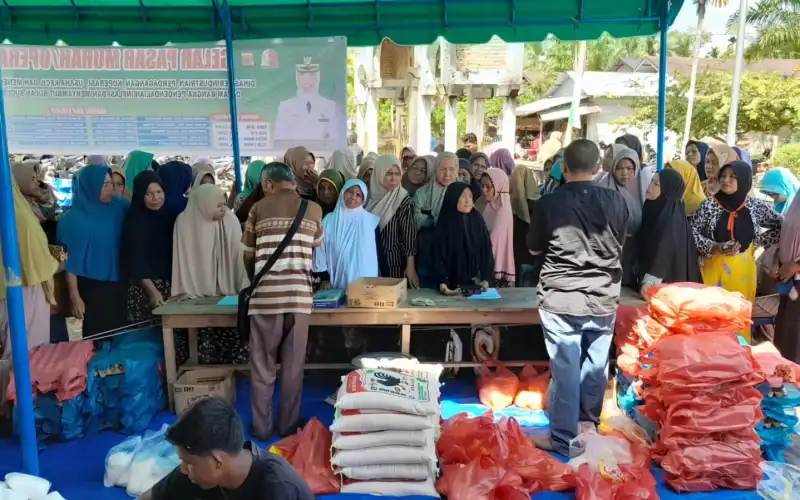 Kendalikan Inflasi Jelang Idul Fitri, Pemkab Nagan Raya Jual Sembako Murah