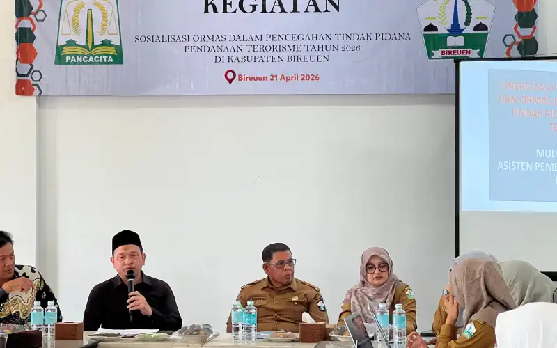 Pemerintah Aceh Sosialisasikan Pencegahan Pendanaan Terorisme di Bireuen