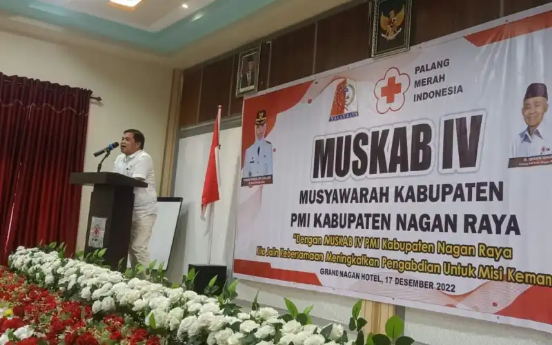 Diwakili Staf Ahli Pj Bupati Nagan Raya Buka Muskab PMI