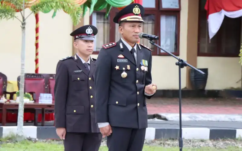 Kapolres Simeulue Pimpin Upacara Hut Bhayangkara Ke-77