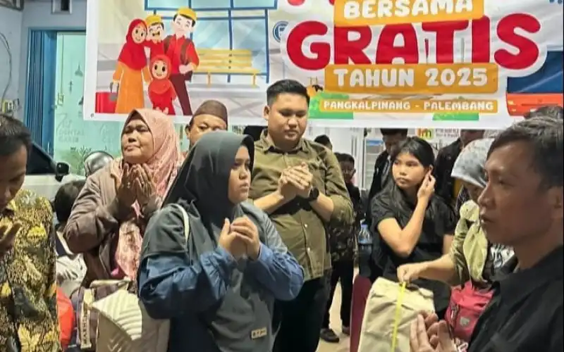 Ratusan Warga Pangkalpinang Mudik Gratis Bersama Noor Ishmatuddin