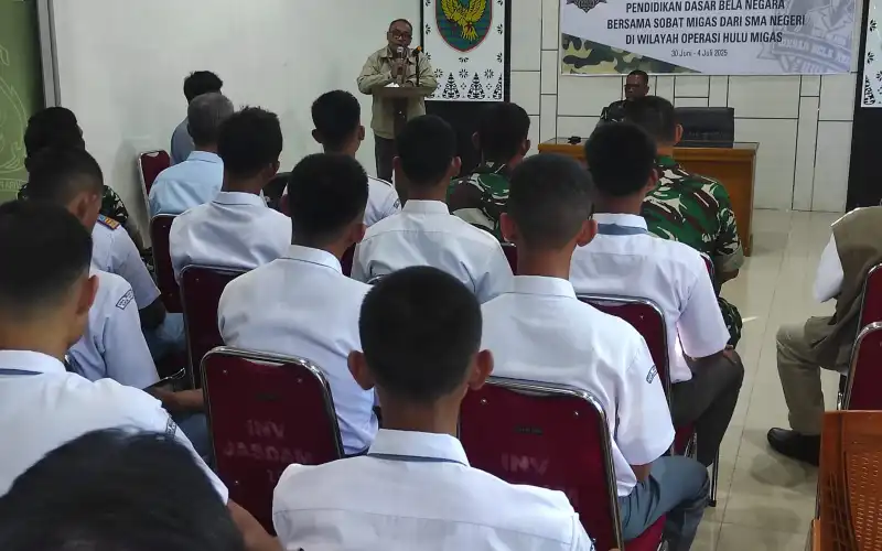 Puluhan Siswa Sumsel Dari Area Tambang Migas, Ikuti Diksar Bela Negara