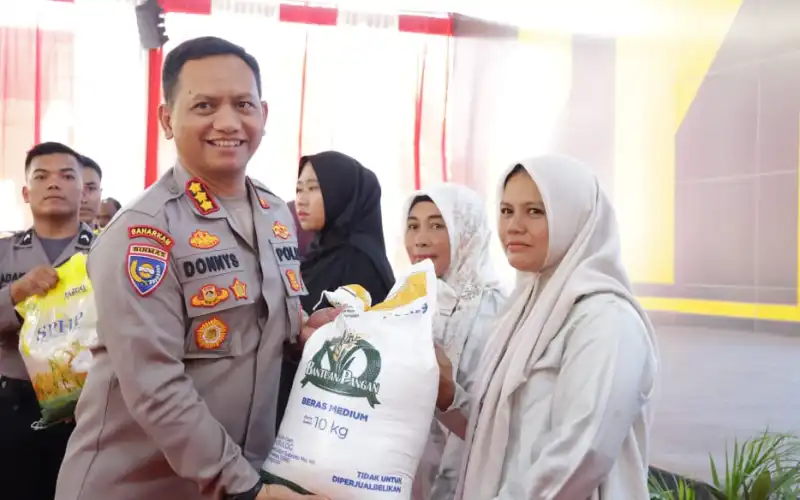 Polda Aceh dan Polres Jajaran Salurkan 65,5 Ton Beras Murah Lewat GPM