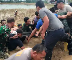 Polres Pidie Jaya dan Tim Gabungan Temukan Santri yang Hanyut di Jangka Buya