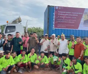 Lepas Ekspor Kelapa, Ketua MPR&nbsp; Ahmad Muzani Dorong Pengembangan Ekonomi Kelapa Banyuasin