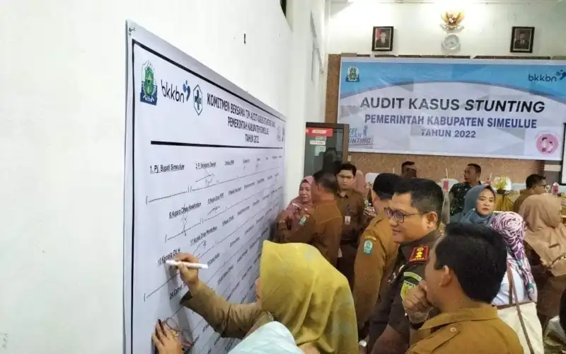 Dinas DP3AKD Simeulue Lakukan Sosialisasi Audit Kasus Stunting