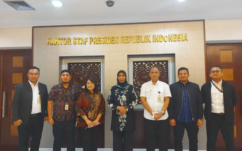 Percepatan Pembangunan, Pj Bupati Nagan Raya Diskusi dan Curhat Dengan Deputi V Kantor Staf Presiden